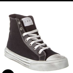 NWIB IRO ALI High Top Canvas Sneakers Sz.7